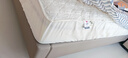 洁丽雅（Grace）A类抗菌夹棉床笠可水洗床罩床垫保护套 奶白1.8米 实拍图