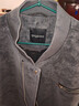 gxgjeans男装 PU皮时尚休闲宽松棒球领飞行员夹克外套25秋新品 黑灰 L (175) 实拍图