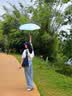 左都（ZUODU）卡片太阳伞黑胶防晒防紫外线迷你女晴雨两用折叠小巧便携遮阳伞 实拍图