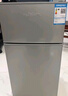 新飞冰箱小型租房用 一级能效冷 藏冷冻两用1-2人家用小冰箱 出租房双门电冰箱办公室两门 26年升级 76A128一级能效【保鲜盒款】银 实拍图