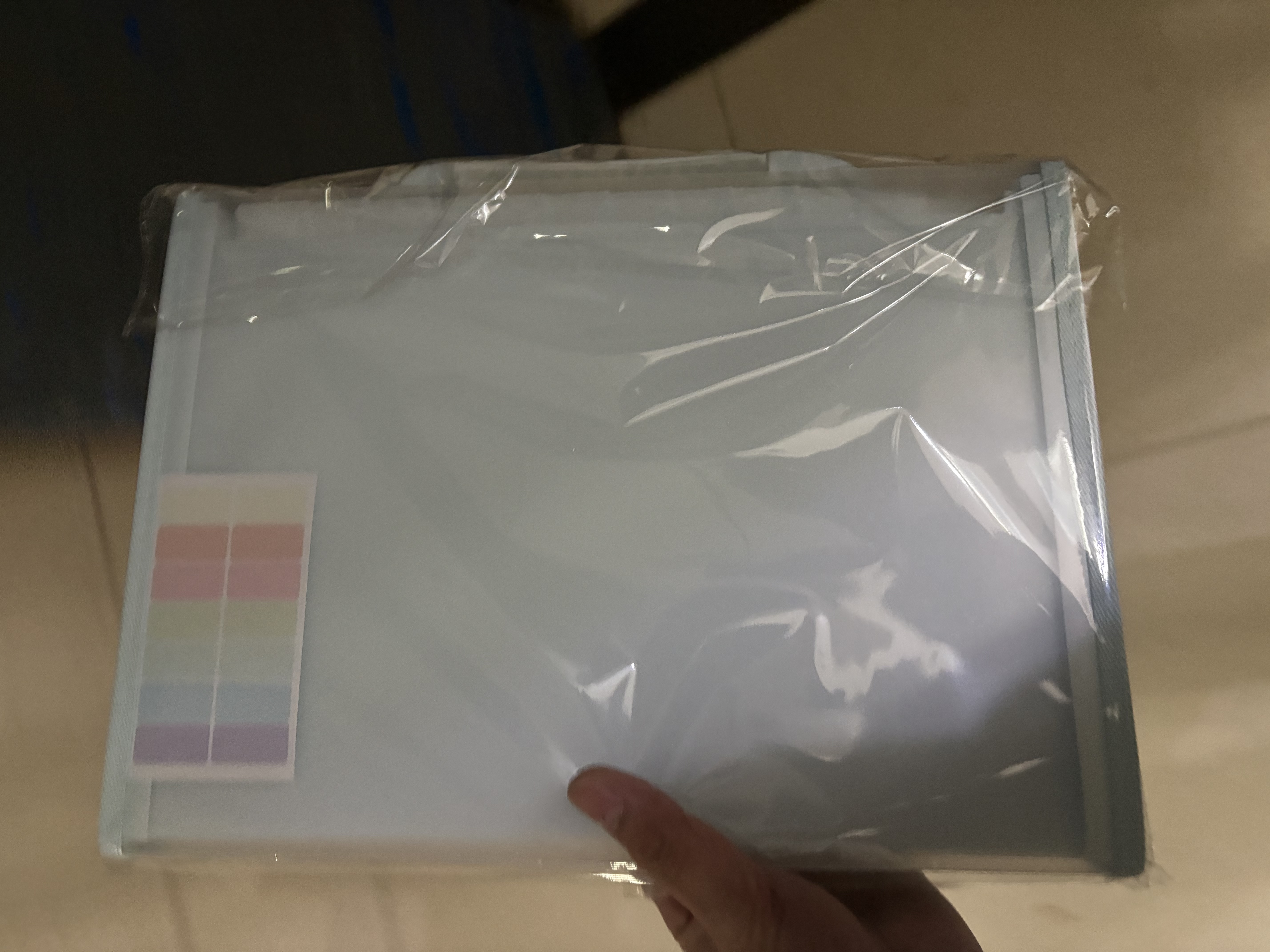 得力a4文件夹多层文件袋学生专用试卷收纳袋插页分类初中高中生书夹子试卷夹大容量手提式资料册风琴包 【透明蓝】13层/可装500张/赠标签 实拍图