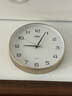 康巴丝（Compas）挂钟客厅静音石英钟表挂墙时钟挂表新款简约时钟 金色 26cm 实拍图