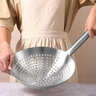 拜杰不锈钢漏勺厨师油鼓漏网抄瓢笊篱圆孔酒店食堂饭店商用大漏勺30cm 实拍图