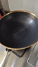 炊大皇炒锅304不锈钢有钛炒菜锅煎锅平底不粘炒锅32cm 可立可视盖不挑灶 实拍图