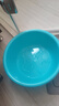 新款圆形家用洗脸盆加厚卫生间厨房洗衣洗菜洗脚宿舍泡脚盆 湖水蓝 大号plus【直径37CM】 实拍图