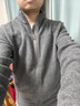 迪卡侬（DECATHLON）摇粒绒外套抓绒衣男保暖户外运动加厚秋绒衣冲锋衣内胆 男款-全拉链-深灰色 M 实拍图