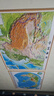 中国地图出版社 2024年新版中国世界立体凹凸地形图 大尺寸挂墙约1.1米 实拍图