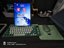 B.O.W ipad无线蓝牙三模大卡槽键盘鼠标套装高颜值静音可充电笔记本平板电脑男女生办公用键鼠舒适便携 青绿黛丨大卡槽三模充电键鼠丨无线+双蓝牙 实拍图
