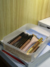 MUJI 聚丙烯化妆盒  桌面收纳盒 梳妆台收纳 1/4 150*220*45mm 实拍图