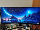 泰坦军团 34英寸 WQHD 200Hz HDR400高亮 1500R曲面带鱼屏 旋转升降人体工学支架 电脑电竞显示器 C34A1R+ 实拍图