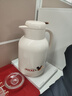 迪士尼保温壶家用暖水壶热水瓶暖壶暖瓶玻璃内胆按压式 1.3L奶油白金 实拍图