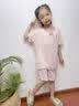 浪莎（LangSha）夏款莫代尔女童睡衣女孩空调服宝宝家居服荷叶套装 实拍图