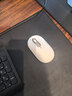 联想（Lenovo）无线蓝牙双模鼠标可充电鼠标 电量显示 鹅卵石造型 轻音按键 轻量化 金属 商务便携 Air Pro白色 实拍图