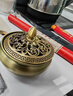 美真香檀香+桂花+艾草盘香家用室内卧室熏香香薰 4小时/48环*3+黄铜香炉 实拍图