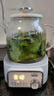 美的（Midea）花漾0胶水全玻璃养生壶多功能煮茶壶母婴烧水壶恒温电热水壶全自动一体1.2L YS12B302J 实拍图