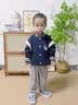 真维斯（Jeanswest）男童春秋外套儿童2026新款学院风拼接棒球服男大童春装时尚夹克衫 藏蓝/快乐生活K+太空骑行 160 实拍图