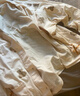 浪莎孕妇睡衣女带胸垫纯棉月子服孕期产后哺乳全棉家居服大码套装 V领-01F8003 L （100-120斤） 实拍图