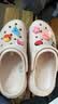 CROCS卡骆驰檀健次同款经典泡芙洞洞鞋轻便舒适男女同款花园鞋|207521 石英粉-6UR(含智必星) 36 /37(220mm) 实拍图