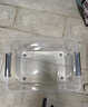 禧天龙塑料衣物收纳箱玩具整理箱车载储物箱55L 透明 3个装 带轮 实拍图