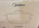 美的（Midea）电火锅钛陶0氟多功能锅不锈钢蒸锅鸳鸯火锅专用锅超薄速沸多功能一体电锅煎烤料理锅DLS332266S 实拍图