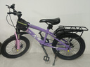 永久儿童自行车6-10-15岁以上中大童变速减震山地车单车赛车男女孩 辐条-维卡紫【减震 碟刹 99%装】 18寸单速【适合120-135cm】 实拍图