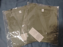 重磅纯棉短袖t恤男高档纯色印花休闲基础款内搭半袖打底衫 橄榄绿 2XL  155-170斤 实拍图