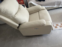 优兰森头等太空单人沙发舱电动按摩靠背躺椅摇椅懒人沙发电竞单人沙发椅 【电动+摇转+可躺+按摩+USB充电】猫抓皮香草白 实拍图