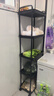 小推车置物架厨房落地卧室多层婴儿零食移动浴室卫生间收纳储物架 25CM宽【5层黑】送挂钩+贴纸 实拍图
