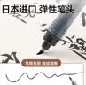 得力（deli）【开学必备】0.5mm全针管直液走珠签字笔学生考试中性笔 12支/盒DL-S653 实拍图