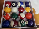 健伦台球球桌球黑八花式训练台球子水晶球标准大号台球桌配件57.2mm 实拍图