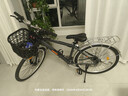 凤凰（Phoenix）自行车男女款式复古普通勤新型省力上班代步轻便变速家用老式单车 钢架深灰【顺泰27速】26寸焊特 实拍图