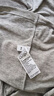 优衣库HEATTECH EXTRA WARM混纺圆领T恤/9分袖男装9%羊绒481441 481441/03灰色 3XL 实拍图