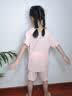 浪莎（LangSha）夏款莫代尔女童睡衣女孩空调服宝宝家居服荷叶套装 实拍图