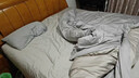 京东京造 60支长绒棉植素超柔贡缎 A类纯棉床单被套床上四件套 1.8米床 英伦灰 实拍图