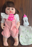 安娜公主仿真娃娃婴儿软胶重生女孩玩具软硅胶会说话公仔安抚可洗澡洋娃娃 实拍图