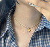 中国黄金（CHINA GOLD）莲花黄金吊坠女款足金好事莲莲项链挂坠七夕情人节礼物送女友妈妈 【今/次日达】福运莲莲吊坠【赠银镀金链】约0.3g 实拍图