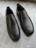 红蜻蜓男士休闲皮鞋舒适一脚蹬男士单鞋套脚鞋爸爸鞋懒人鞋WTA8640 黑色 41 实拍图