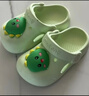 牧童儿童拖鞋夏男宝宝洞洞鞋软底女童卡通洗澡婴幼儿家居鞋奶龙绿150 实拍图