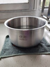 适用美的电饭煲内胆电饭锅内锅配件加厚无涂层304不锈钢2L/3L/4L/5L 4升直身内胆【316不锈钢】-高118 实拍图