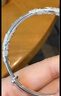 周百福 莫比乌斯手镯女款年轻款实心镀银镯子生日礼物送女友 实拍图