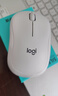 罗技（Logitech）M221 轻音鼠标 无线鼠标 办公鼠标 对称鼠标 带无线微型接收器 米白色 实拍图