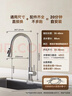 京东京造 厨房水龙头 抽拉式洗菜盆龙头 304不锈钢360°旋转冷热水3功能 实拍图