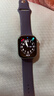 Apple/苹果 Watch S11 智能手表GPS+蜂窝款46毫米银色铝金属表壳雾紫色运动型表带M/L MFDL4CH/B 实拍图