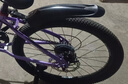 凤凰山地自行车男女变速山地车碟刹青少年儿童自行车学生单车 星际 粉紫【变速】后座+LED灯+辐条轮 22寸【适合130-170cm】 实拍图