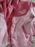 凌卡戚女童外套春装儿童冲锋外套防风时尚女宝宝春秋款韩系夹克拼色上衣 前胸印字母外套粉色 130 建议身高120cm左右 实拍图
