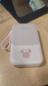 迪士尼轻薄充电宝自带线20000毫安快充可上飞机超薄小巧便携女生可爱苹果15/16手机3c认证移动电源 粉红色 2万毫安 比较厚重-相比图片1万毫安增加1倍 实拍图