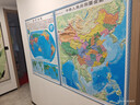 时光学新版中国世界立体地形图3D凹凸超大精雕三维地图办公室学生挂图 实拍图