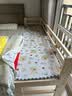 英美丹尼儿童拼接床婴儿床加宽实木单人床带护栏延边拼床小床宝宝床边床 加强款 两面护栏+床垫 长200宽60高备注 实拍图