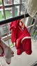 巴拉巴拉童装婴儿连体衣宝宝拜年服爬服哈衣2025新款冬装包屁衣喜庆萌趣 实拍图