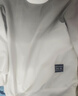 花花公子（PLAYBOY）卫衣男春秋季长袖T恤男士休闲宽松潮流外套男装上衣服 白灰 XL 实拍图